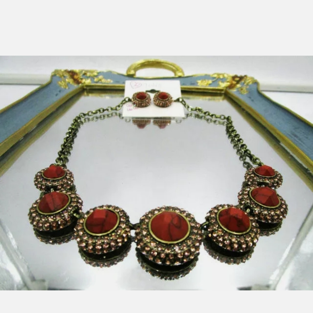 New Aolin necklace & earrings set